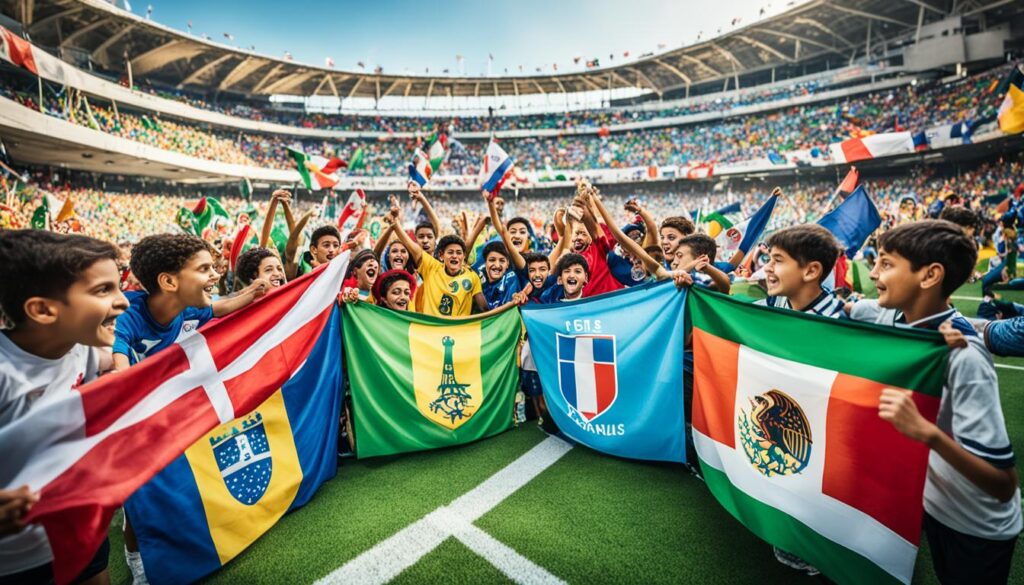 Globale Fußballleidenschaft und Kulturen